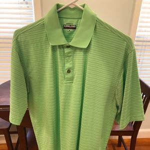 Green golf shirt